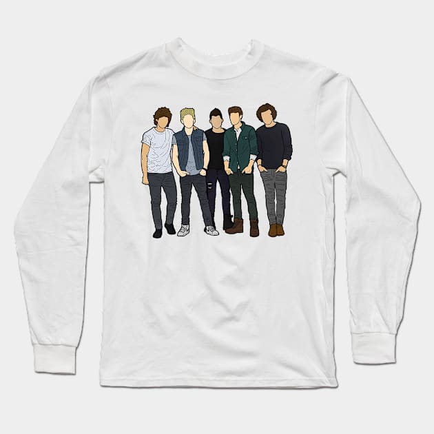 One Direction stand together Long Sleeve T-Shirt by denissoe